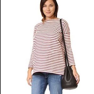 Beautiful Hatch Maternity Bateau Top Size 1 Red